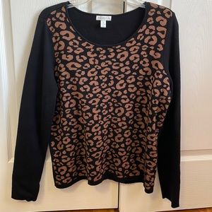 Cheetah print sweater